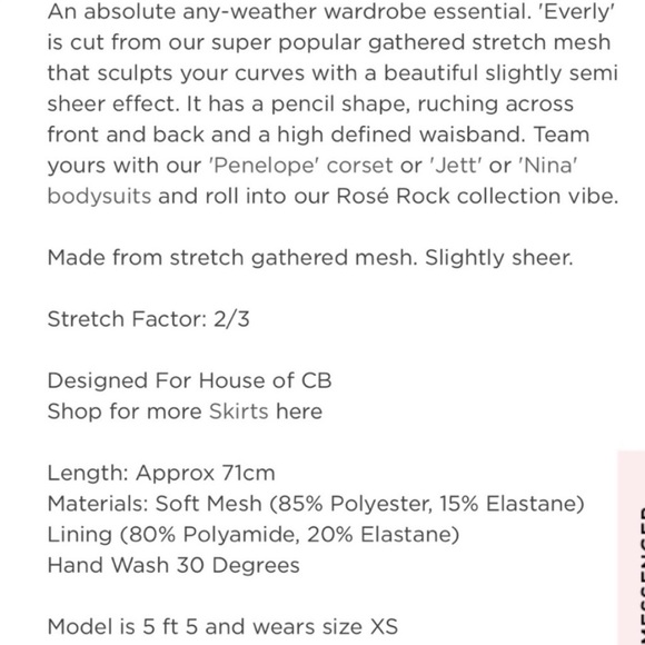 HOUSE OF CB “EVERLY” SKIRT - Picture 3 of 4